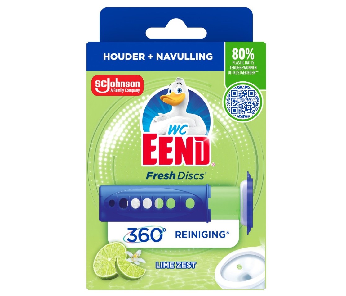 WC-eend Fresh Disc Lime Houder incl 6 discs